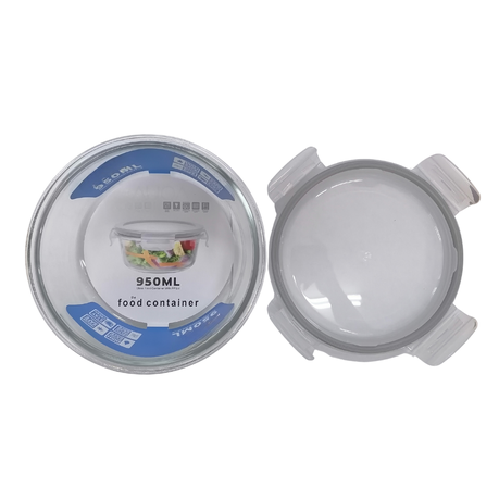 Food Container 950ml Round with Lid