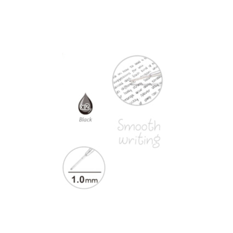 Motarro Pen Refill Black 1.0mm | 2PCS