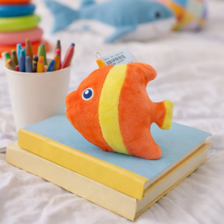 Soft Toy - 12cm Fish - Orange