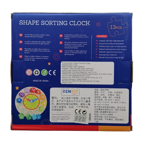 Wooden Number Clock