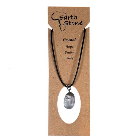 Earth Stone Collection - Polished Crystal Stone Necklace