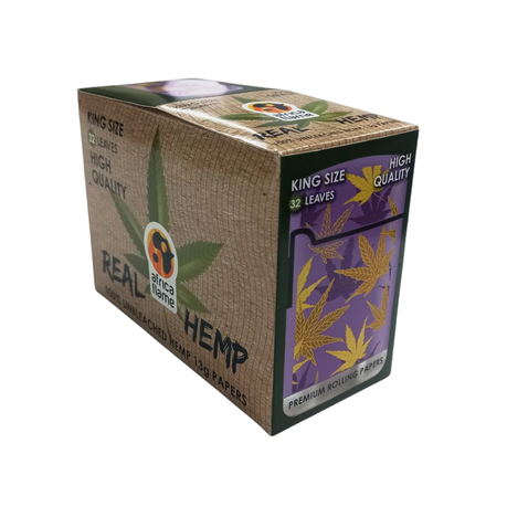 Africa Flame 100% Hemp Rolling Paper - 50 Booklets - Lilac