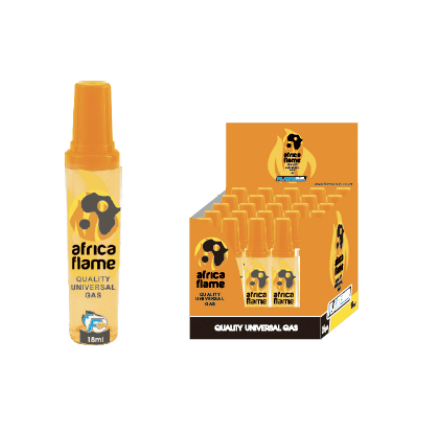 Africa Flame Gas 18ml Refill - Pack (25's)