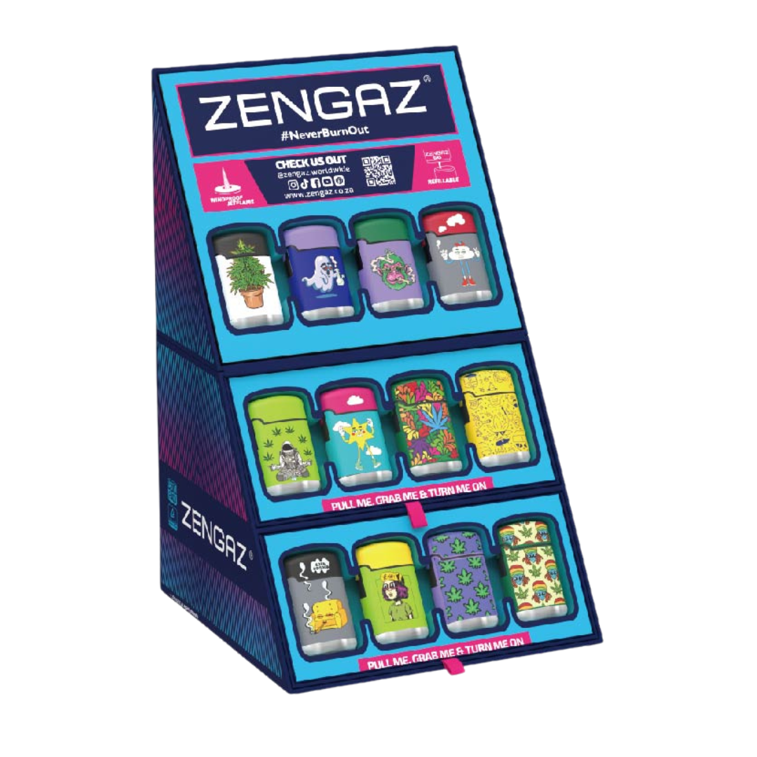 Zengaz Lighter Cube Display ZL 3 Mega Jet Flame - 48 pcs
