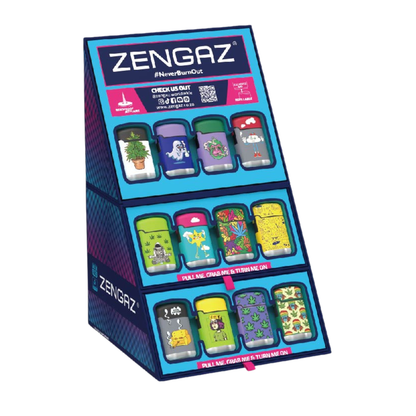 Zengaz Lighter Cube Display ZL 3 Mega Jet Flame - 48 pcs