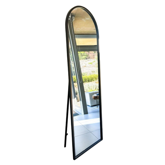 Sakura Home Design Arched Full-Length Mirror - Black - 140 x 45cm