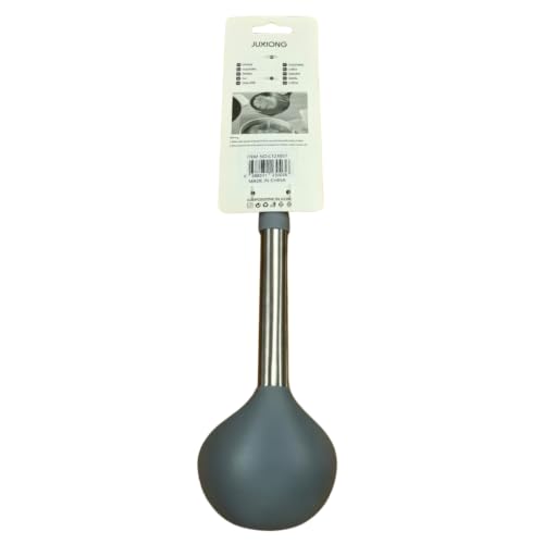 Silicone Soup Ladle - 30.5x9cm (Grey)