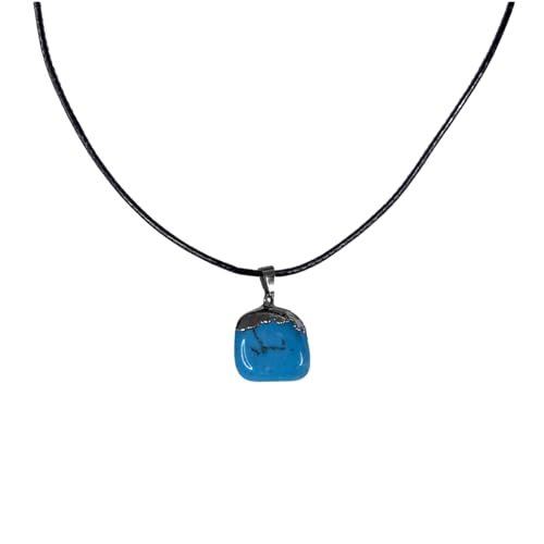 Earth Stone Collection - Polished Crystal Stone Necklace (Turquoise)