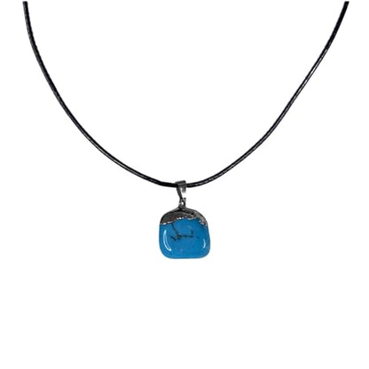 Earth Stone Collection - Polished Crystal Stone Necklace (Turquoise)