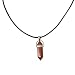 Earth Stone Collection - Bullet Crystal Stone Necklace (Gold Sand)