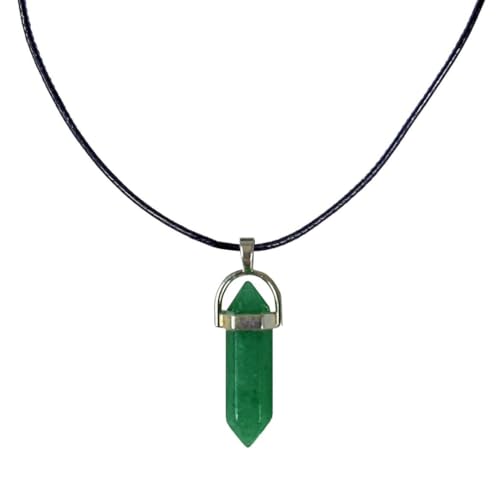 Earth Stone Collection - Bullet Crystal Stone Necklace (aventurine)