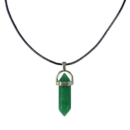Earth Stone Collection - Bullet Crystal Stone Necklace (aventurine)
