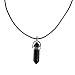 Earth Stone Collection - Bullet Crystal Stone Necklace (Onyx)