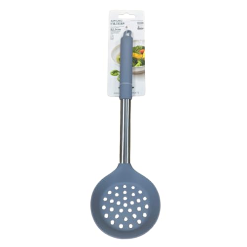 Silicone Slotted Ladle - 32.5x10cm (Grey)