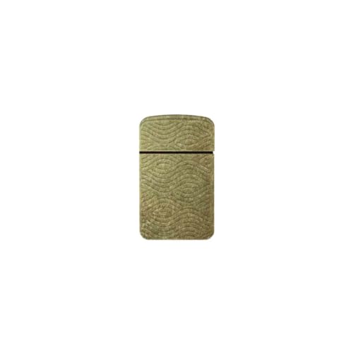 Zl -12 Metallic Windproof Torch Jet Lighter With Pouch (Aged Gold Wave)