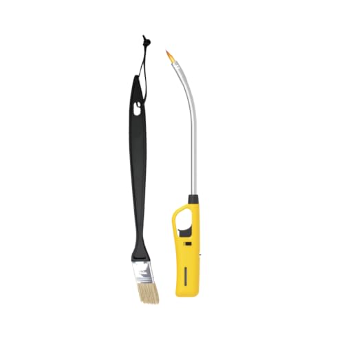 Braai Basting Brush and Flexible Extra Length Braai Lighter (Yellow)
