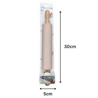 Silicone Rolling Pin - 30x5cm (Pink)