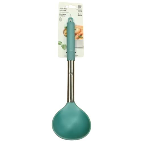 Silicone Soup Ladle - 30.5x9cm (Blue)