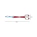 Medium 417mm Aluminium Braai Tong And Flexible Extra Length Braai Lighter (Brown)
