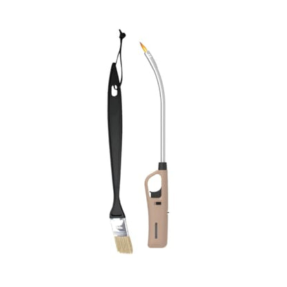 Braai Basting Brush and Flexible Extra Length Braai Lighter (Brown)