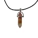 Earth Stone Collection - Bullet Crystal Stone Necklace (Amethyst)