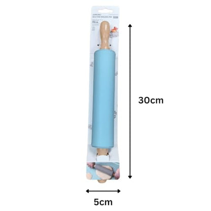 Silicone Rolling Pin - 30x5cm (Blue)