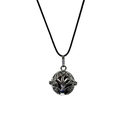 Earth Stone Collection - Crystal Locket Stone Necklace (Tigers Eye)