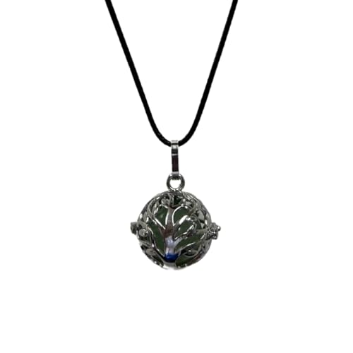 Earth Stone Collection - Crystal Locket Stone Necklace (Aventurine)