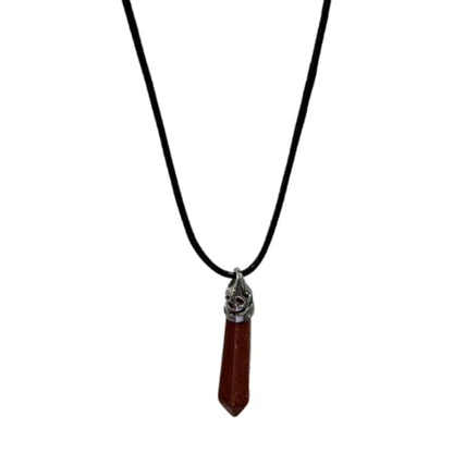 Earth Stone Collection - Icedrop Crystal Stone Necklace (Tigers Eye)