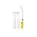 4 Piece Braai Sosatie Skewer And Flexible Extra Length Braai Lighter (Yellow)