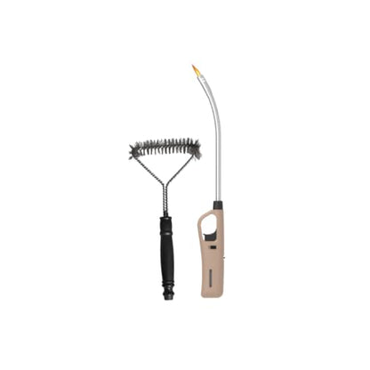 Braai Wire Grid Brush And Flexible Extra Length Braai Lighter (Brown)