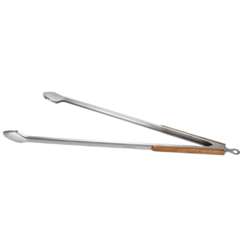 DeBest Extra Length Braai Tongs – 80cm – 4 Pack | Heavy-Duty Stainless Steel BBQ Tongs with Wooden Handles | Heat-Resistant & Durable Braai Tools for Fire, Grill & Outdoor Cooking