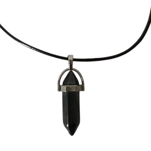 Earth Stone Collection - Bullet Crystal Stone Necklace (Hematite)
