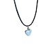 Earth Stone Collection - Heart Crystal Stone Necklace (Pearl)