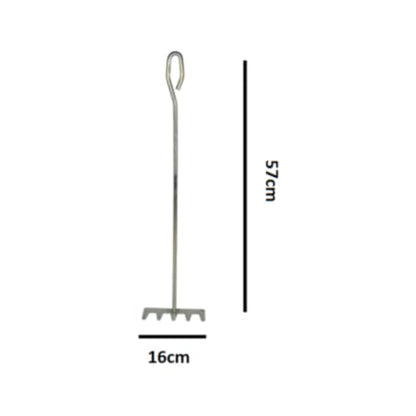 Braai Rake And Flexible Extra Length Braai Lighter (Brown)
