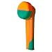 Mini Silicone Pipe With Lid - 2 Pack - Orange