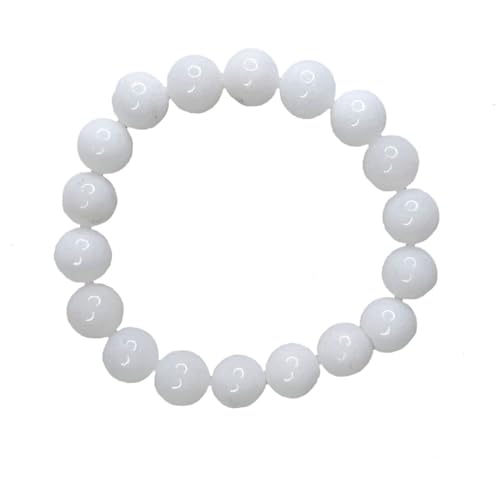 Earth Stone Collection - Crystal Stone Bracelet (White Agate)