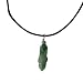 Earth Stone Collection - Wire Wrapped Crystal Stone Necklace (Aventurine)