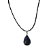 Earth Stone Collection - Teardrop Crystal Stone Necklace (Sodalite)