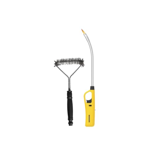 Braai Wire Grid Brush And Flexible Extra Length Braai Lighter (Yellow)