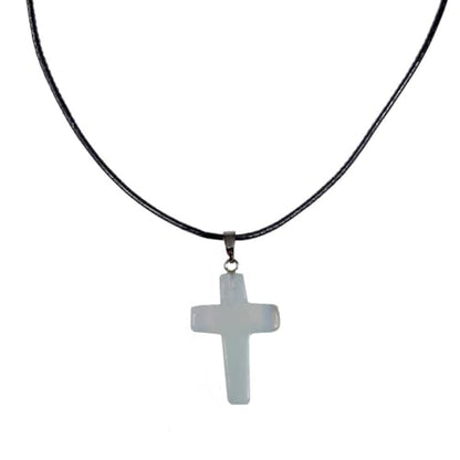 Earth Stone Collection - Cross Stone Necklace (Turquoise)