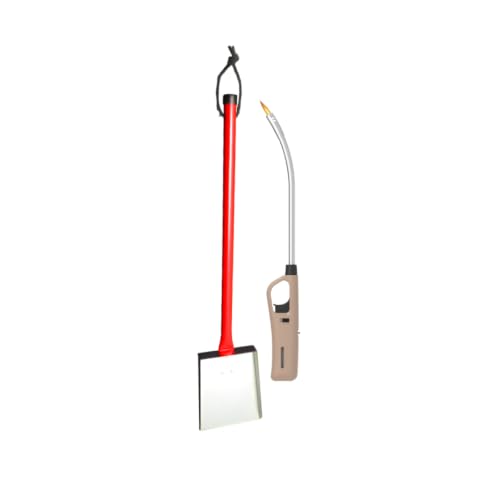 Braai Coal Scoop and Flexible Extra Length Braai Lighter (Brown)