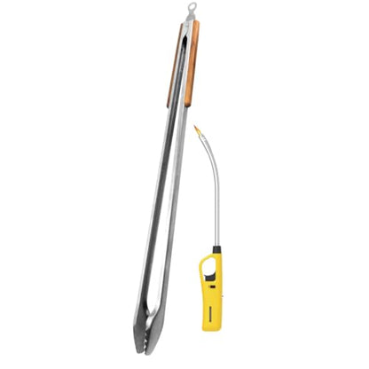 Extra Long 80cm Braai Tong And Orange Extra Long Flexible Braai lighter