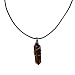 Earth Stone Collection - Wire Wrapped Crystal Stone Necklace (Tigers Eye)