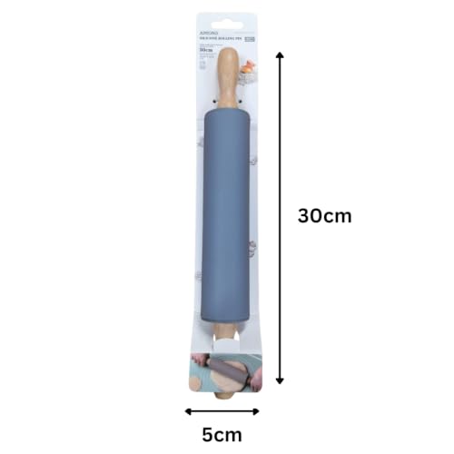 Silicone Rolling Pin - 30x5cm (Grey)