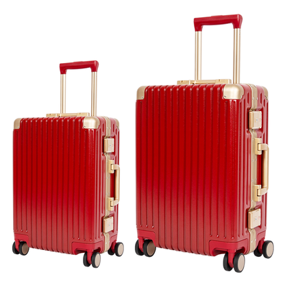 Classic Aluminum Frame Travel Suitcases