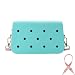 Coco EVA Croc Crossbody Bag – Lightweight Waterproof Shoulder Bag (Pastel Blue)