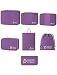 7‑Piece Travel Packing Organizer Set (Purple)
