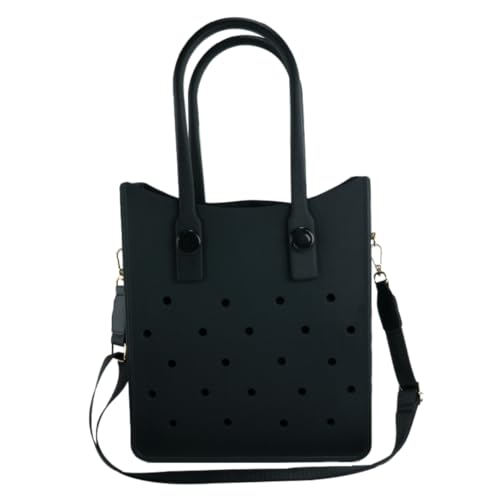EVA Croc Tote Bag with Adjustable Strap – Ztylish (Black)