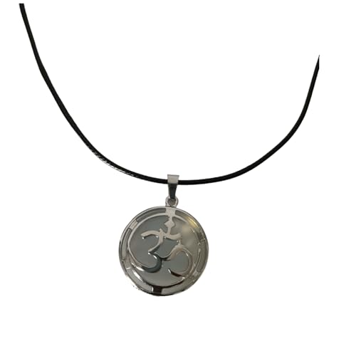 Earth Stone Collection - OM Symbol Crystal Stone Necklace (Opal)
